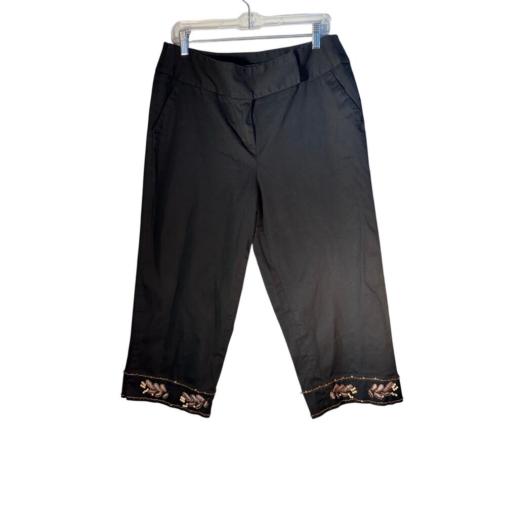 Bamboo Traders  women's, high-rise, capri pants size 14